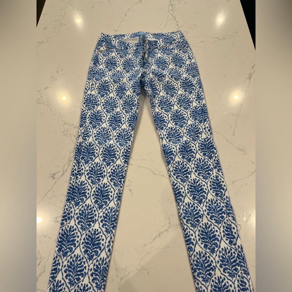 J.McLaughlin blue patterned pants